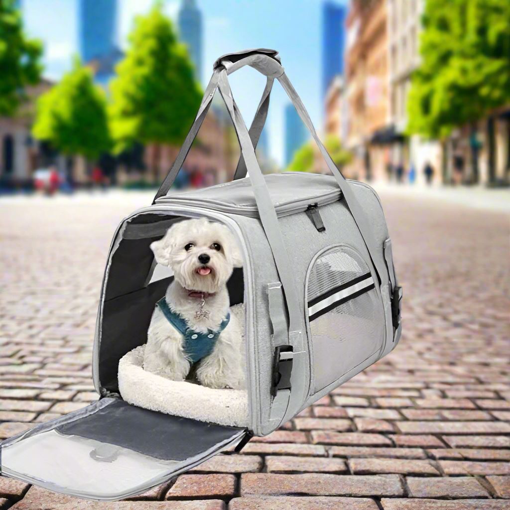 DogCarrierBag™ - Gris - Niche toutou