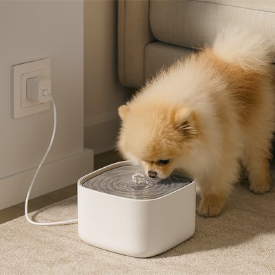 Fontaine a eau Chien | SilentFlow - Niche toutou