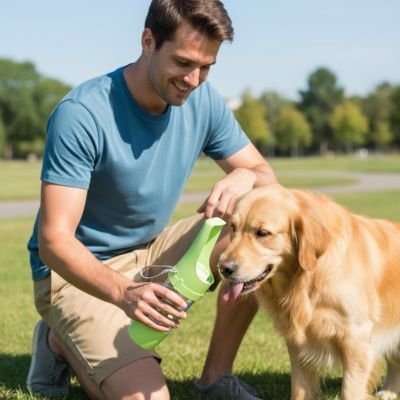 Gourde pour Chien | Portable Anti - Fuite - Niche toutou