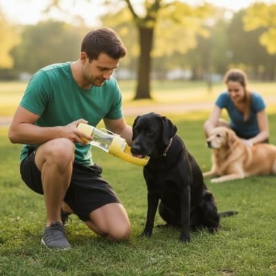 Gourde pour Chien | Portable Anti - Fuite - Niche toutou